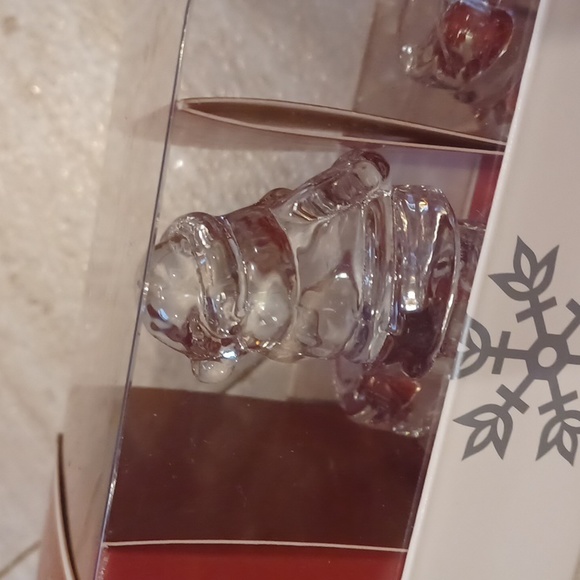 NIB Williams-Sonoma Santa Tiny Taper Set of 4 Glass Candle Holders - Picture 3 of 6